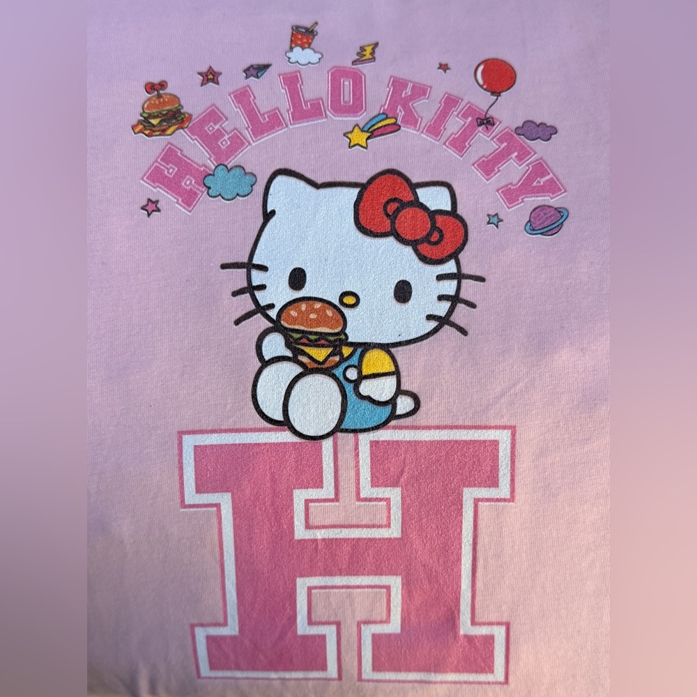 Hello Kitty Pink Graphic PJ style Lounge Pants - NEW - never worn